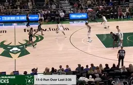 雄鹿主场战胜篮网，安戴托昆波完美表现取胜